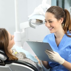 Стоматолог проводит диагностику